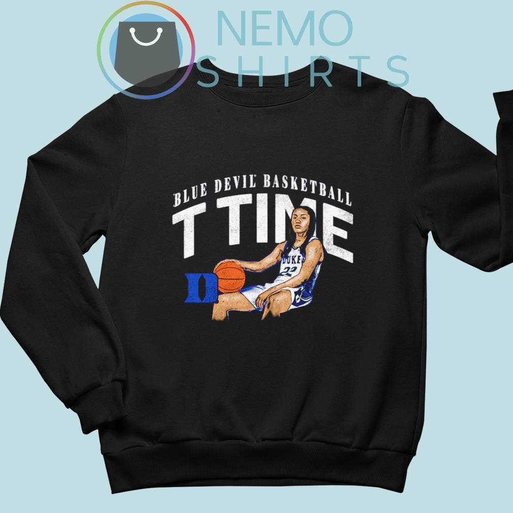 T Time Duke Blue Devils basketball cartoon player - Adult & Kids T-Shirts, Sweatshirts & Hoodies apparel design preview 5