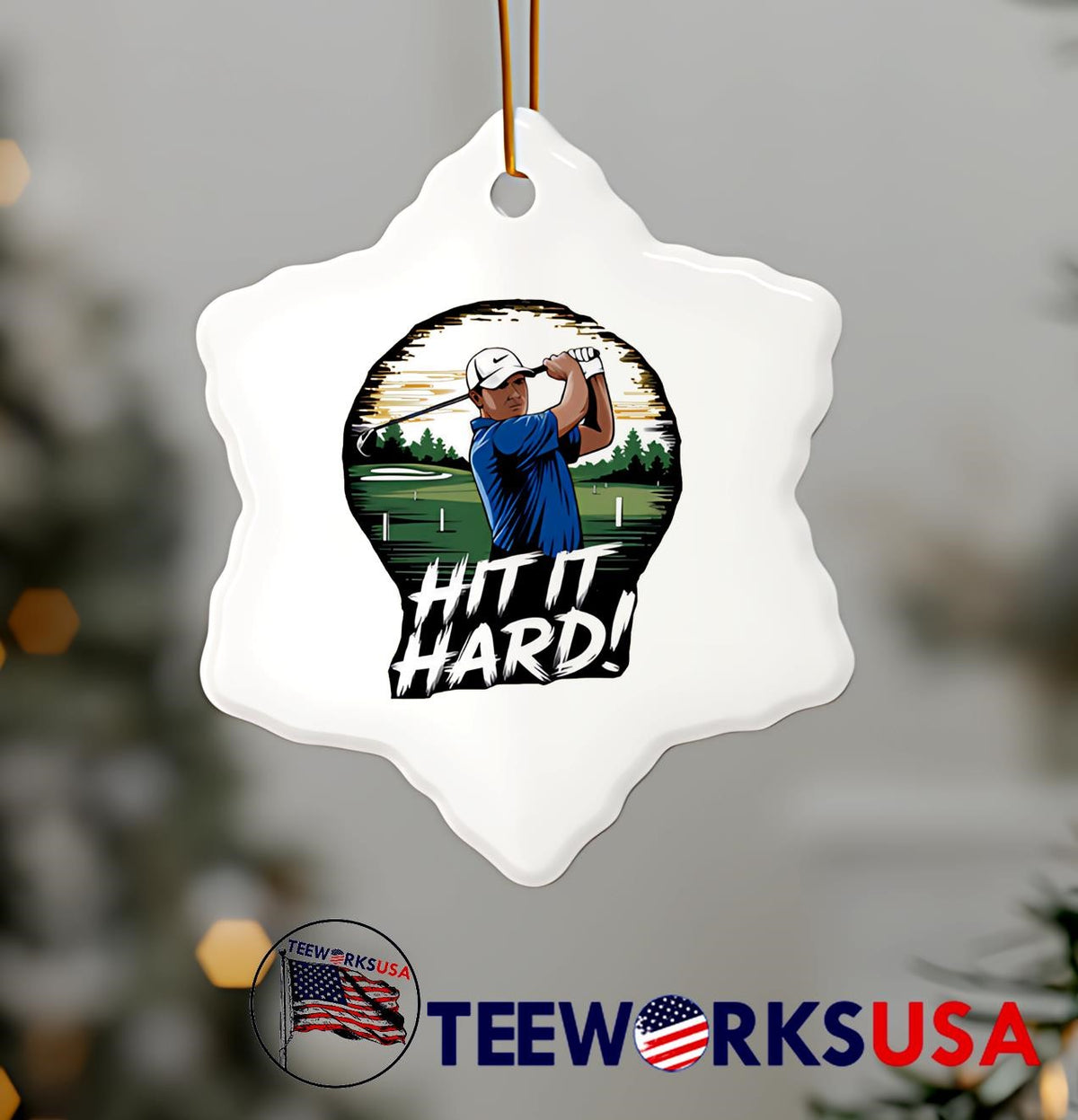 Hit It Hard Golf Bold classic - Adult & Kids T-Shirts, Sweatshirts & Hoodies apparel design preview 7