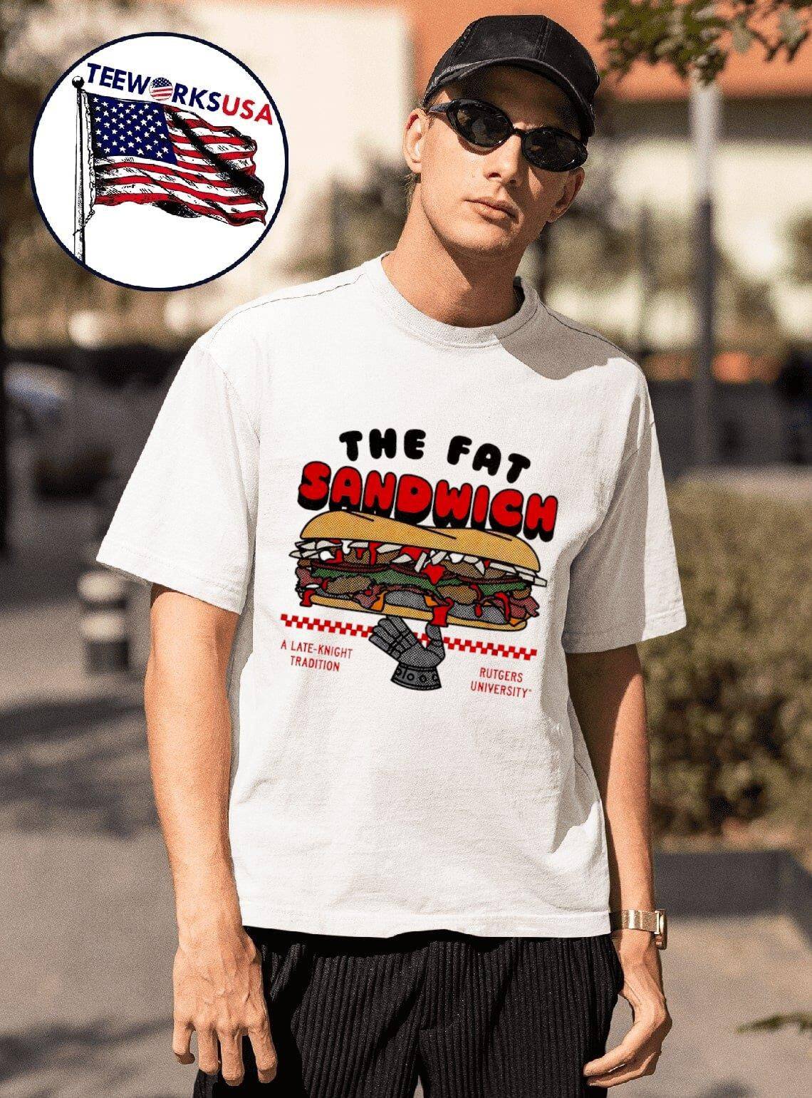 Rutgers Scarlet Knights the fat sandwich a - Adult & Kids T-Shirts, Sweatshirts & Hoodies apparel design preview 1