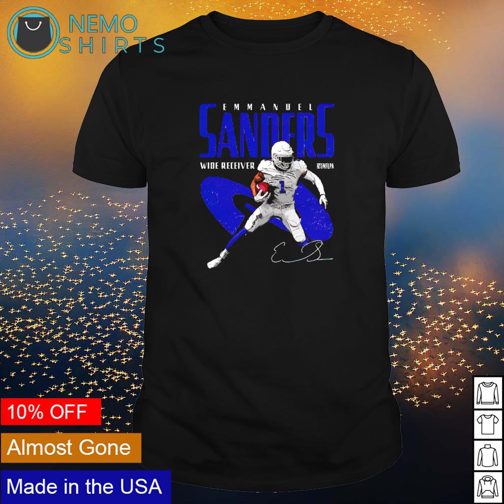 Buffalo Bills #1 Emmanuel Sanders wide receiver - Adult & Kids T-Shirts, Sweatshirts & Hoodies apparel design preview 1