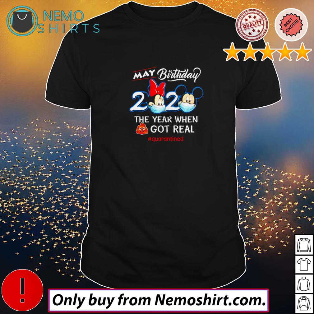 Mickey and Minnie may Birthday 2020 the year when - Adult & Kids T-Shirts, Sweatshirts & Hoodies apparel design preview 1