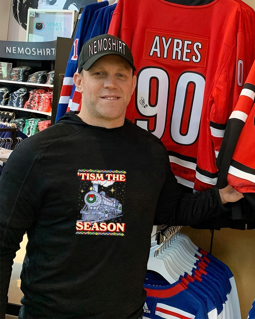 Tism the season train Christmas - Adult & Kids T-Shirts, Sweatshirts & Hoodies apparel design preview 2