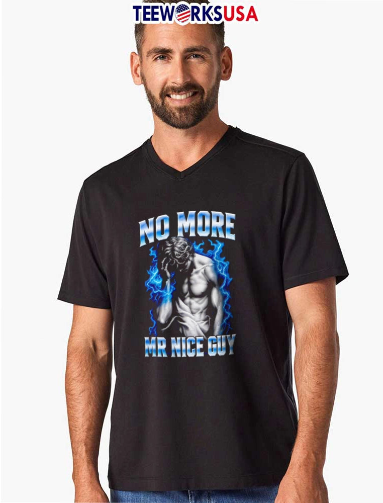 NO More MR Nice GUY muscular man holding head - Adult & Kids T-Shirts, Sweatshirts & Hoodies apparel design preview 8