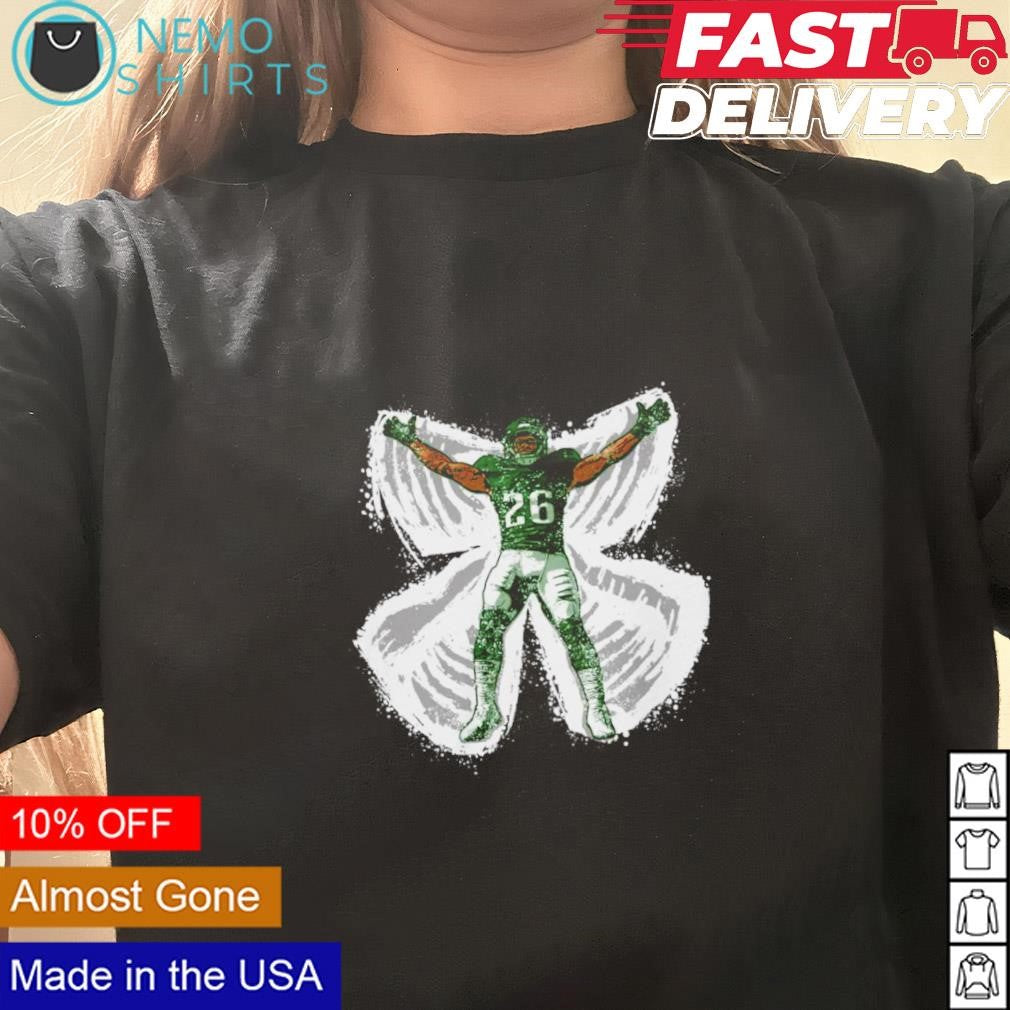 Saquon Barkley Philadelphia snow angel - Adult & Kids T-Shirts, Sweatshirts & Hoodies apparel design preview 3