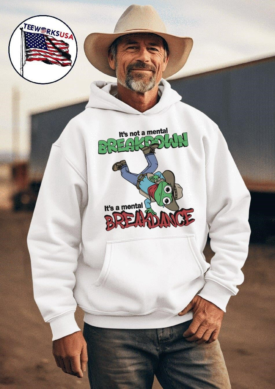 It's not a mental breakdown breakdance - Adult & Kids T-Shirts, Sweatshirts & Hoodies apparel design preview 2