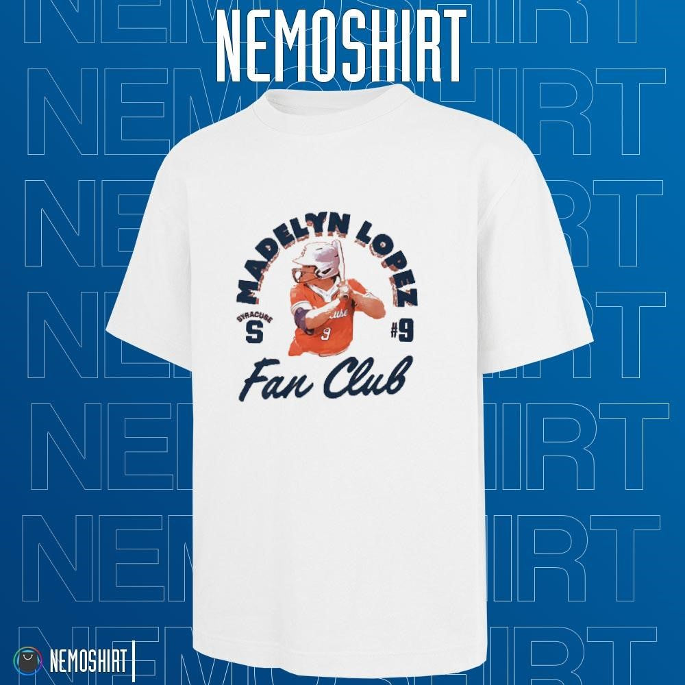 Madelyn Lopez Syracuse softball fan club - Adult & Kids T-Shirts, Sweatshirts & Hoodies apparel design preview 1