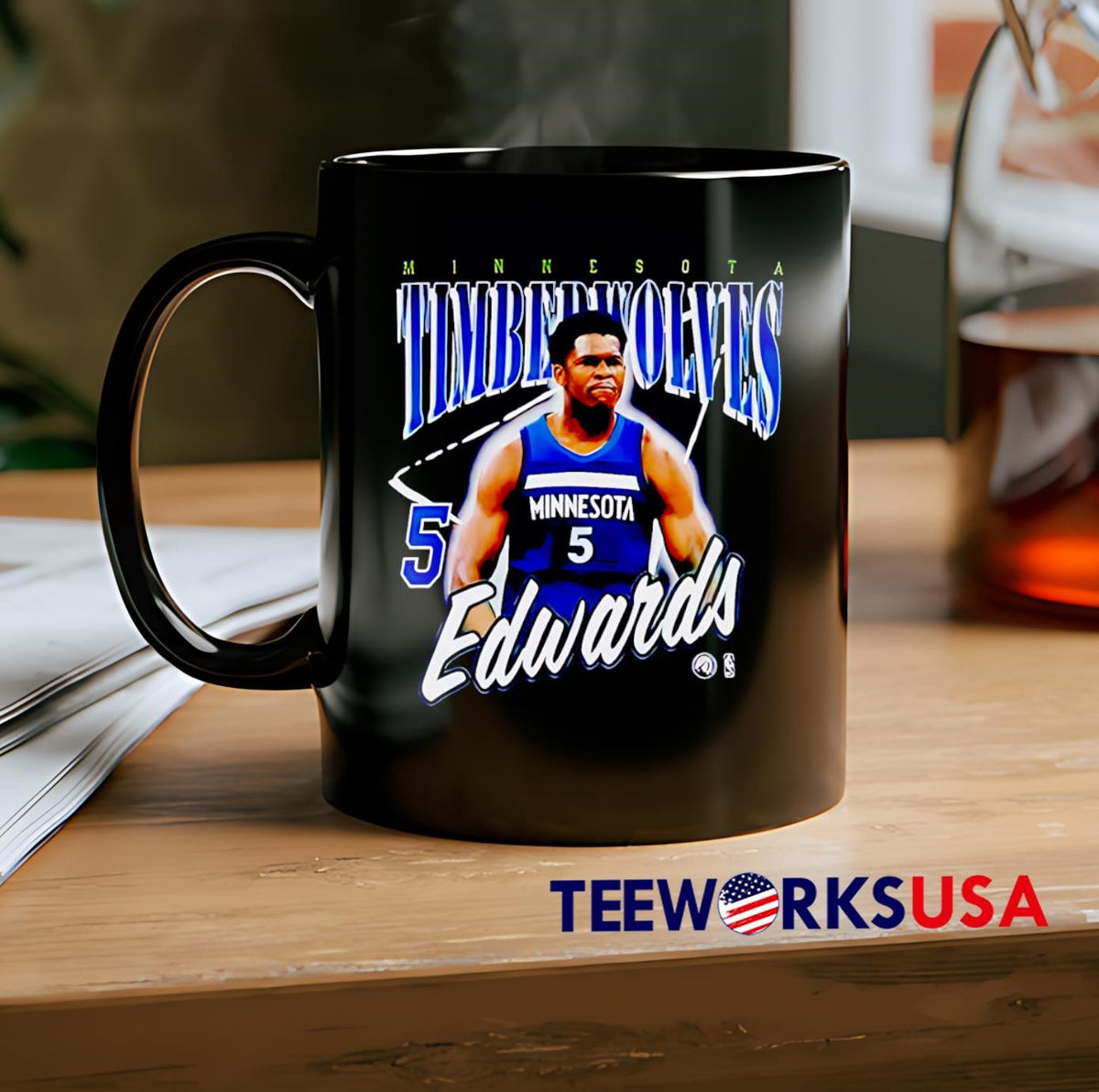 Minnesota Timberwolves Anthony Edwards - Adult & Kids T-Shirts, Sweatshirts & Hoodies apparel design preview 2