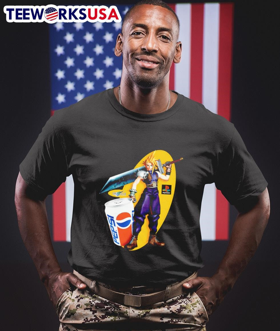 Cloud x Pepsi 1997 - Adult & Kids T-Shirts, Sweatshirts & Hoodies apparel design preview 1