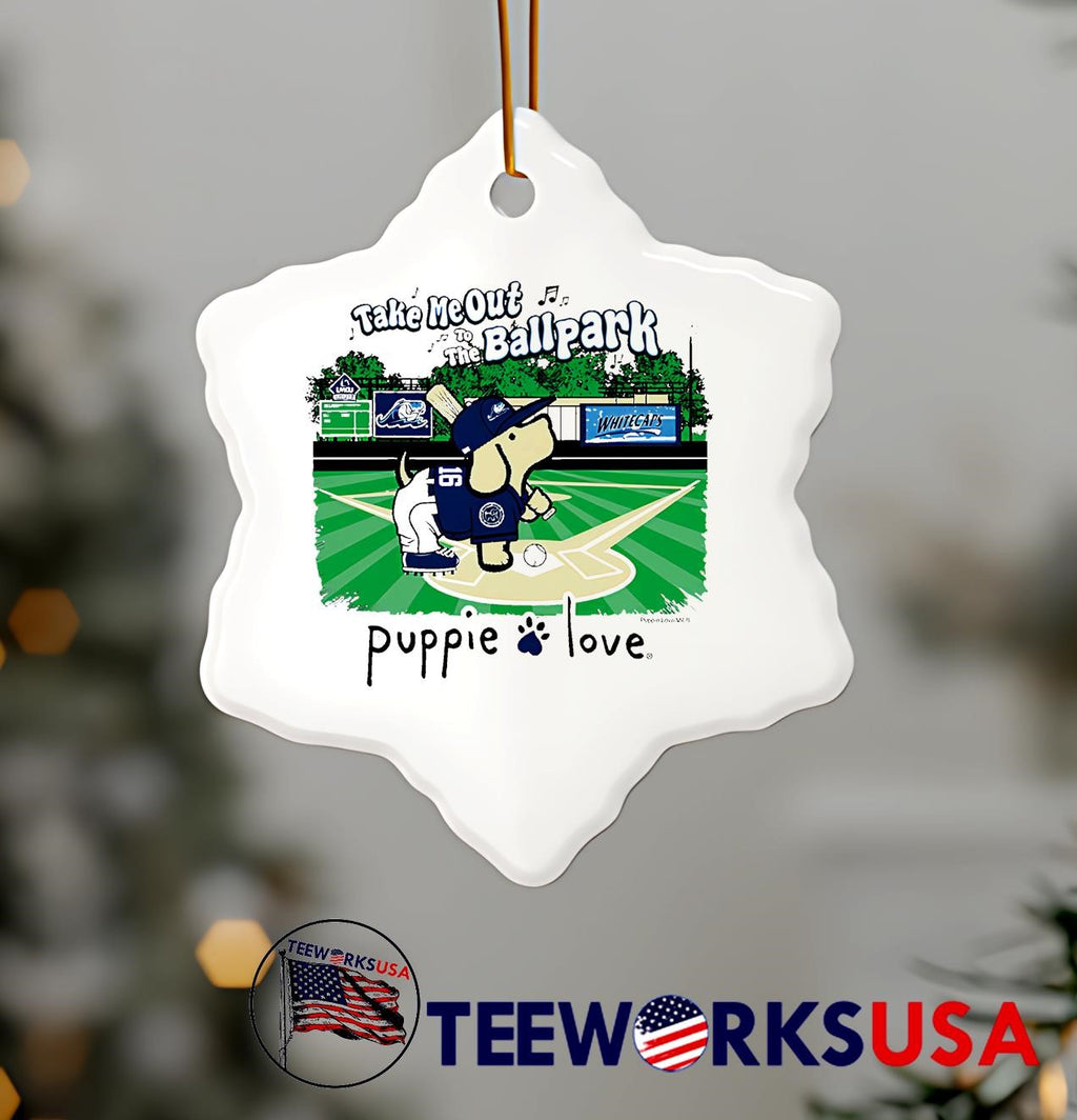 Michigan Whitecaps take me out to the ballpark puppie - Adult & Kids T-Shirts, Sweatshirts & Hoodies apparel design preview 7