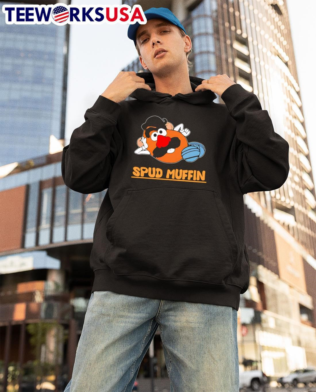 Spud Muffin Mr. Potato Head - Adult & Kids T-Shirts, Sweatshirts & Hoodies apparel design preview 3