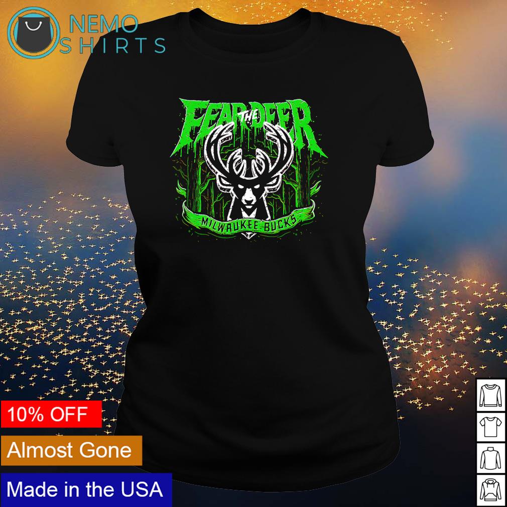 Fear the deer Milwaukee Bucks - Adult & Kids T-Shirts, Sweatshirts & Hoodies apparel design preview 3