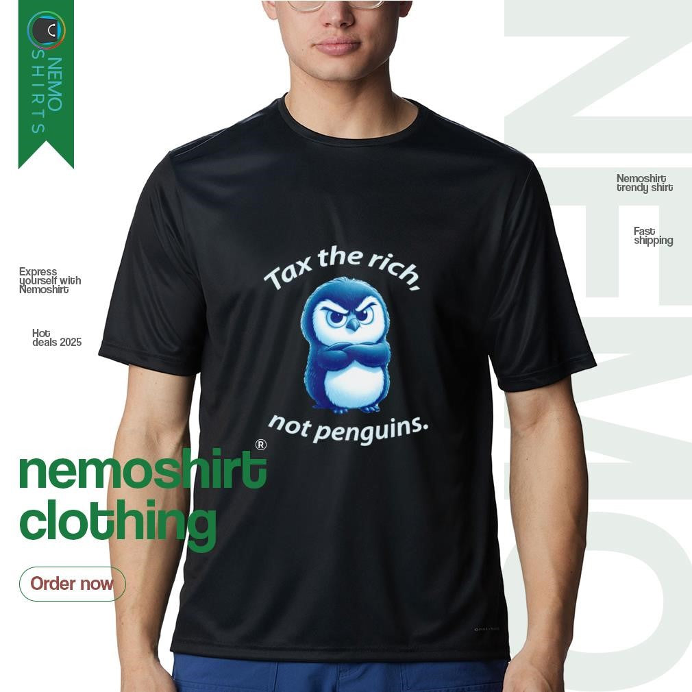 Tax the rich not penguins - Adult & Kids T-Shirts, Sweatshirts & Hoodies apparel design preview 1