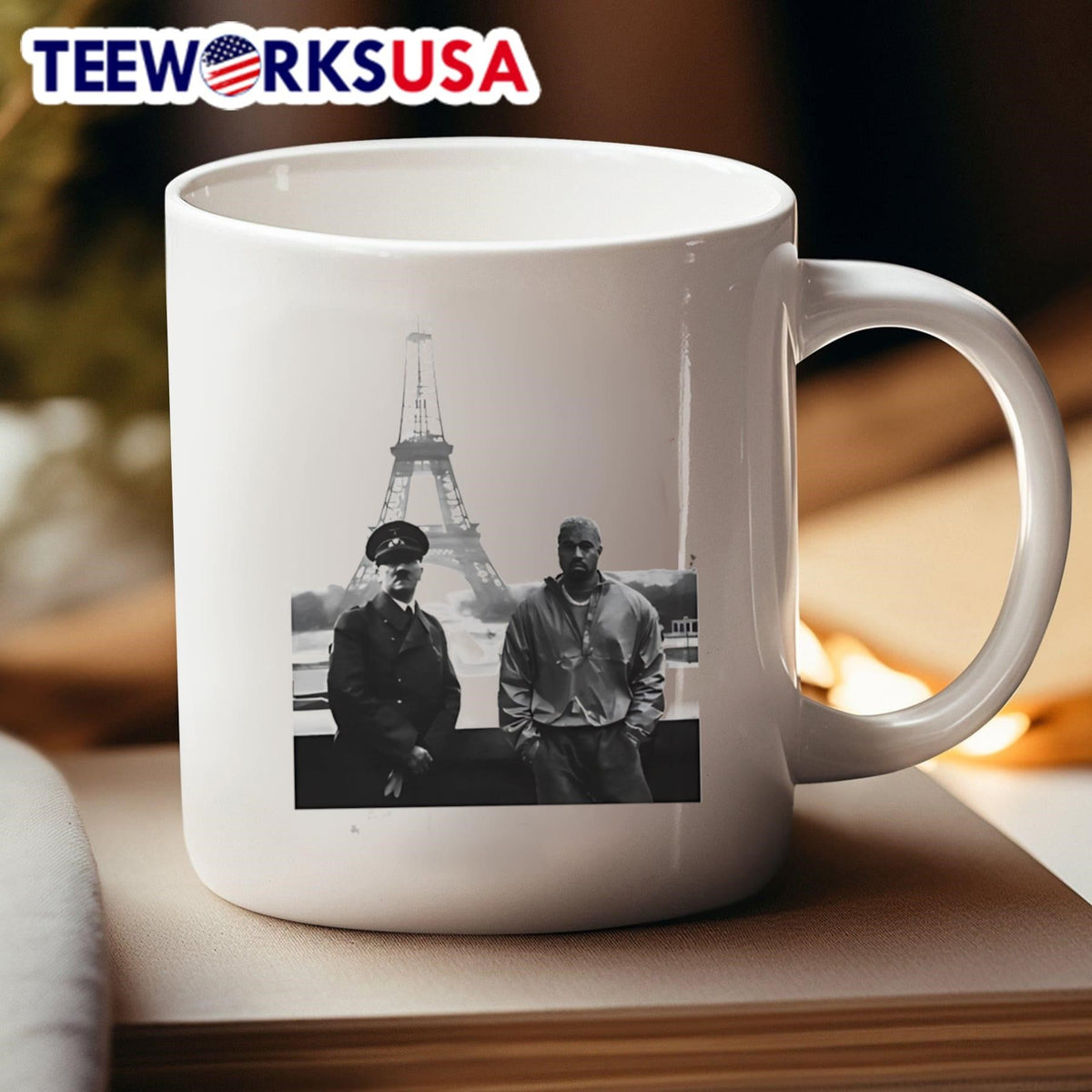 Ye and Austrian painter in Paris - Adult & Kids T-Shirts, Sweatshirts & Hoodies apparel design preview 4
