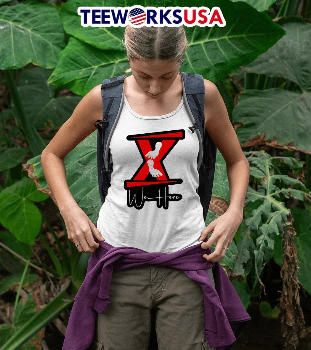 X We Here logo - Adult & Kids T-Shirts, Sweatshirts & Hoodies apparel design preview 5