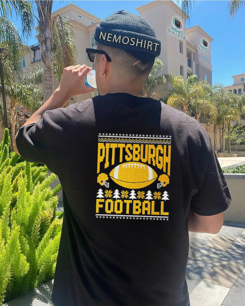 Pittsburgh football Steelers Christmas - Adult & Kids T-Shirts, Sweatshirts & Hoodies apparel design preview 4