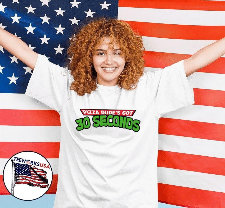 Pizza dude's got 30 seconds - Adult & Kids T-Shirts, Sweatshirts & Hoodies apparel design preview 7