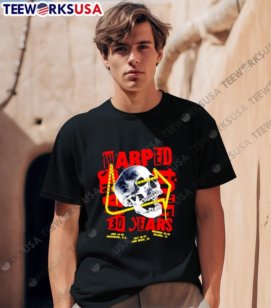 Vans Warped Tour 30 Years Skull - Adult & Kids T-Shirts, Sweatshirts & Hoodies apparel design preview 1