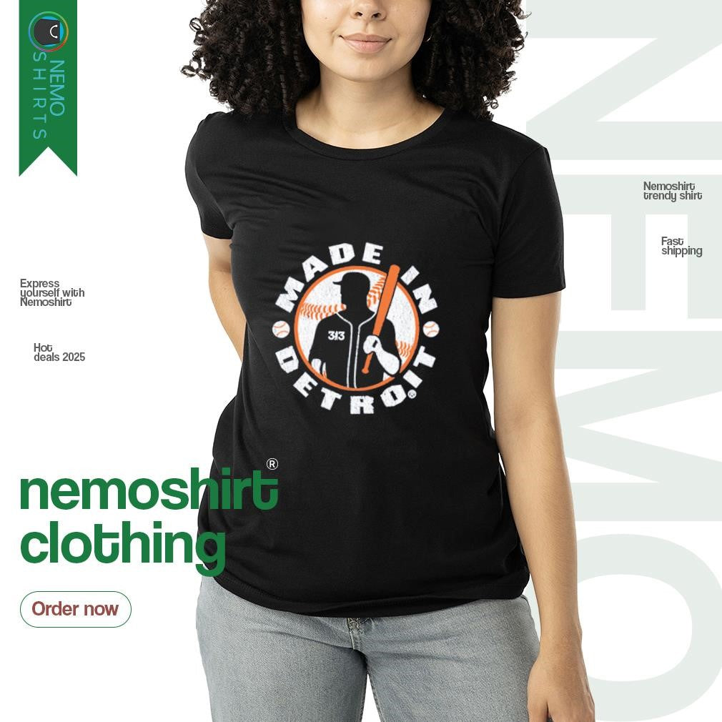 Made in Detroit Tigers baseball - Adult & Kids T-Shirts, Sweatshirts & Hoodies product image 3