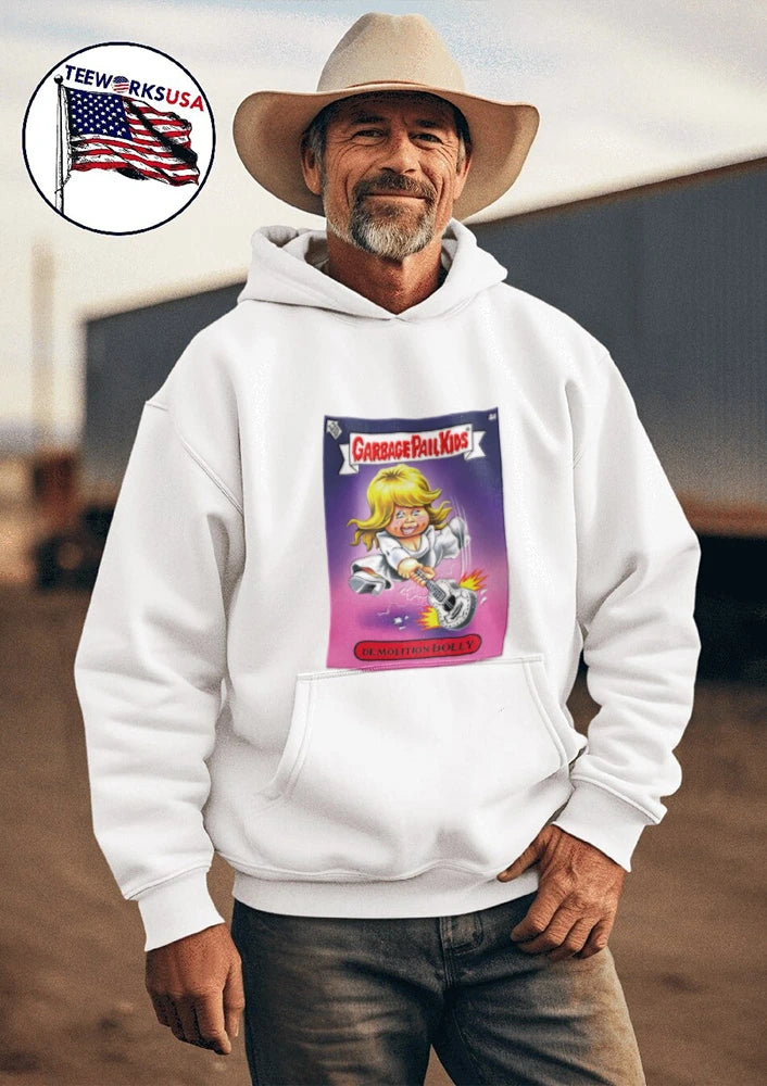 Demolition Dolly Garbage Pail - Adult & Kids T-Shirts, Sweatshirts & Hoodies apparel design preview 3