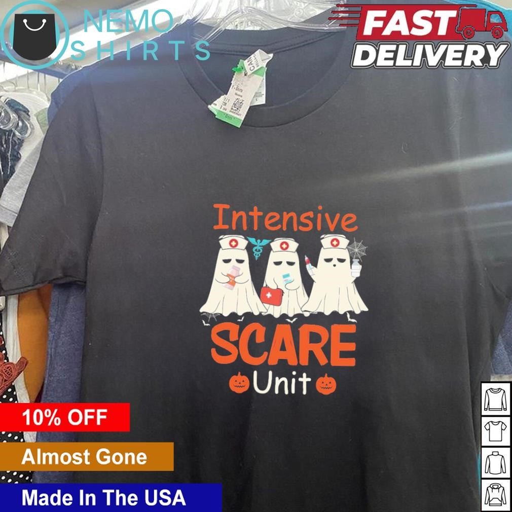 Nurse boo intensive scare unit Halloween - Adult & Kids T-Shirts, Sweatshirts & Hoodies apparel design preview 5