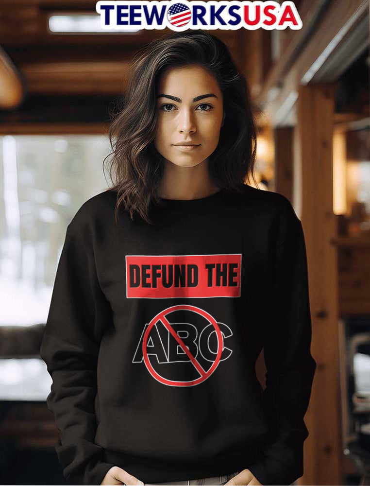 Defund The Abc Text Red Box Prohibition Symbol - Adult & Kids T-Shirts, Sweatshirts & Hoodies apparel design preview 7