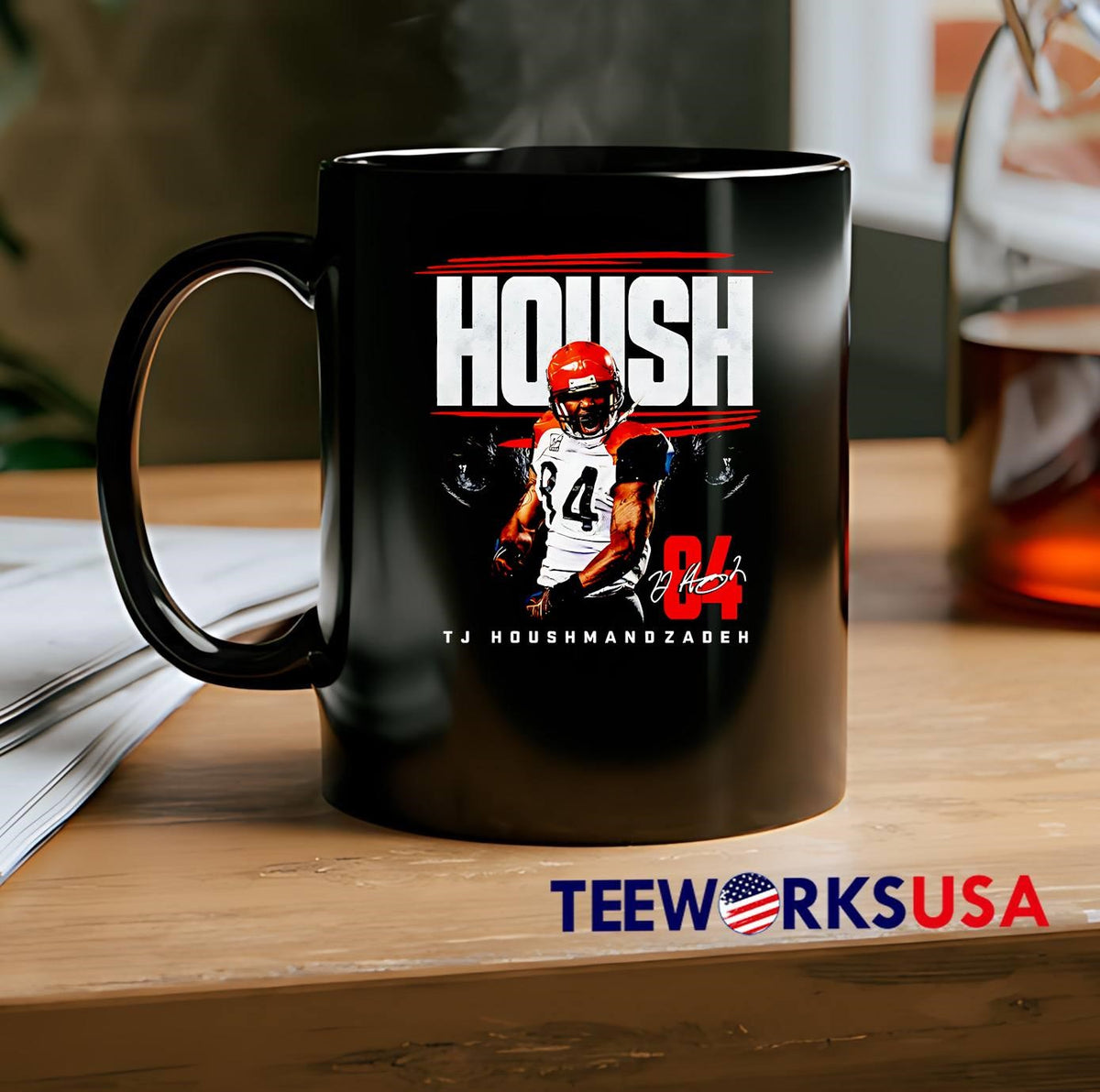 T J Houshmandzadeh Cincinnati Bengals Housh signature - Adult & Kids T-Shirts, Sweatshirts & Hoodies apparel design preview 2