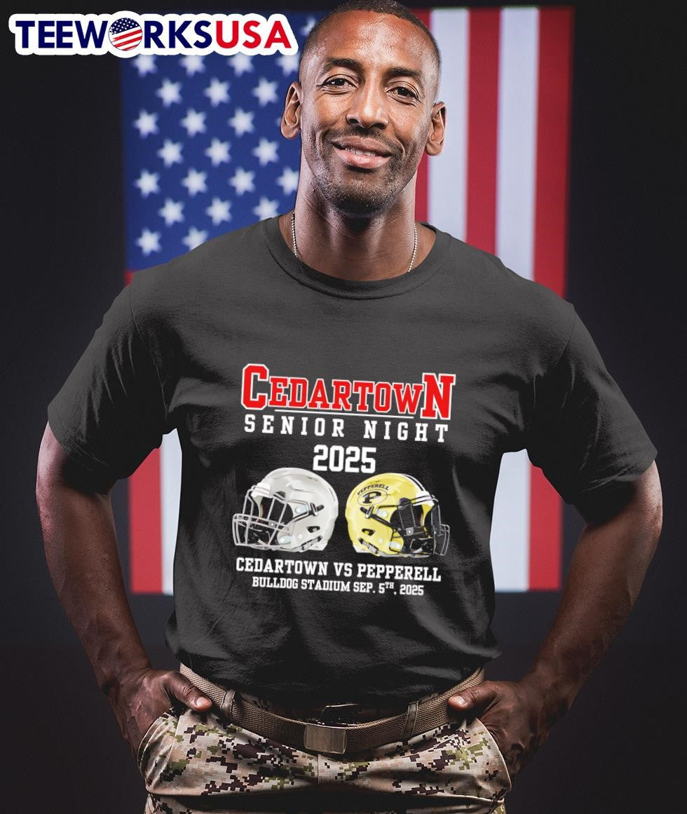 Cedartown Senior Night 2025 vs Pepperell - Adult & Kids T-Shirts, Sweatshirts & Hoodies apparel design preview 1