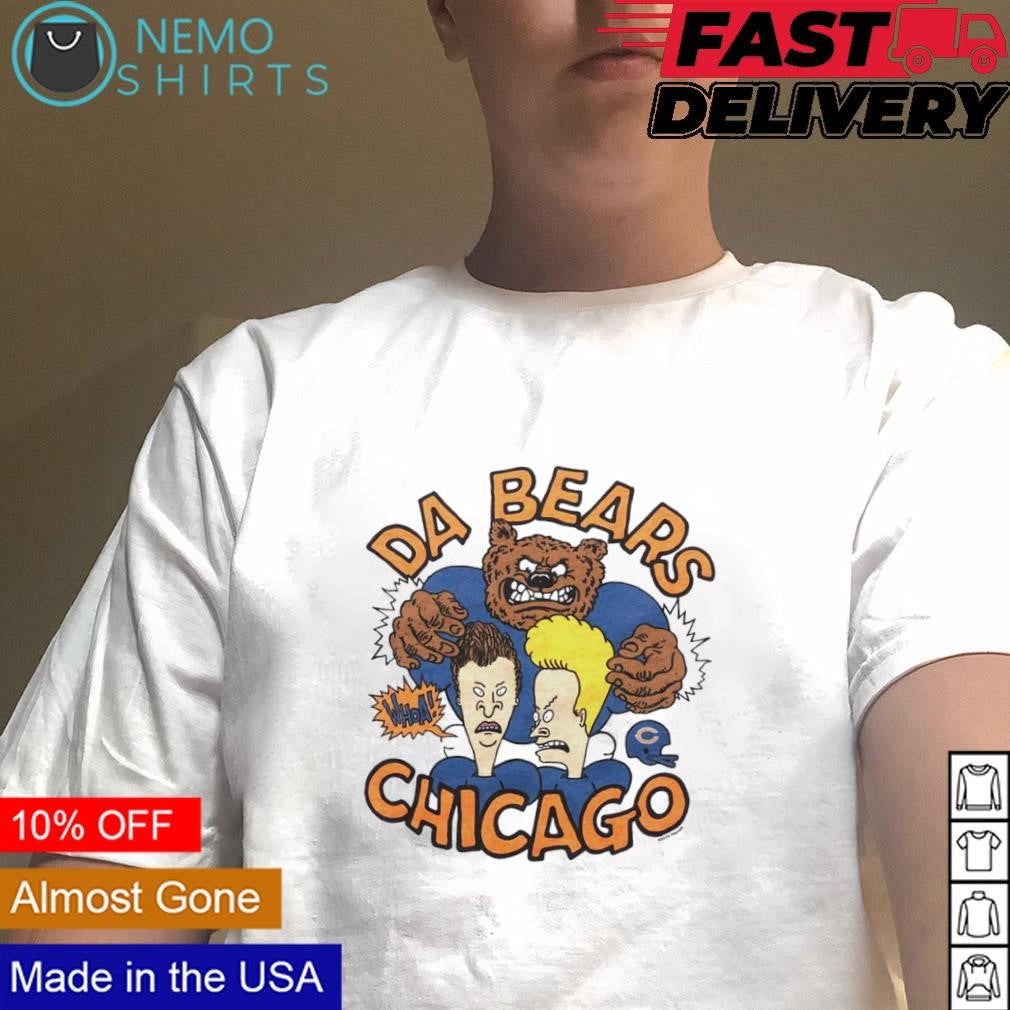 Beavis and Butt-Head vs da Chicago Bears - Adult & Kids T-Shirts, Sweatshirts & Hoodies apparel design preview 4