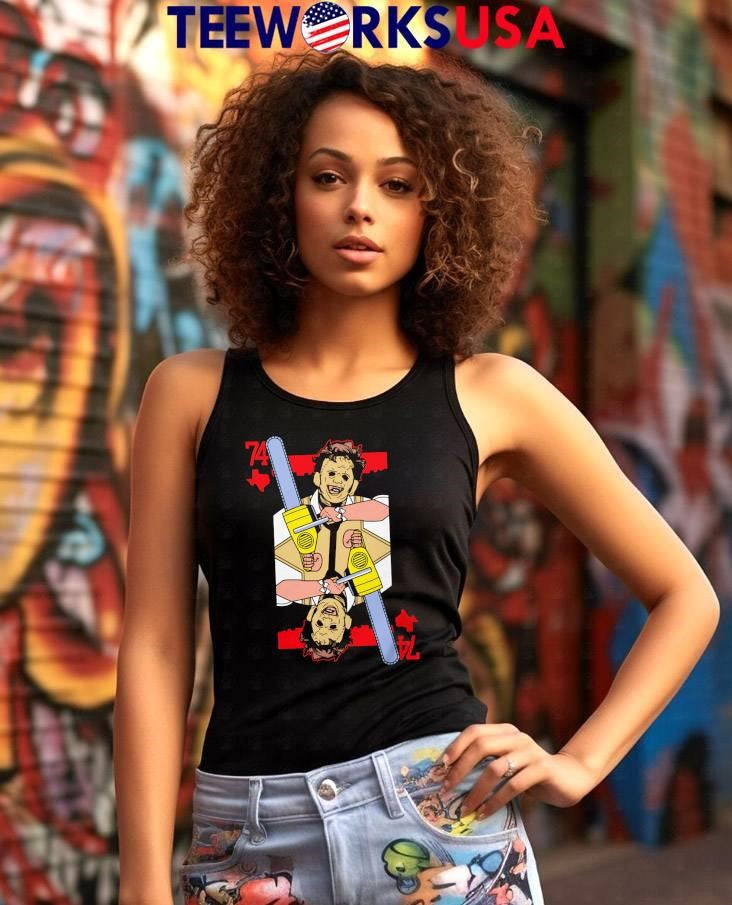 Leatherface 74 horror halloween - Adult & Kids T-Shirts, Sweatshirts & Hoodies apparel design preview 7