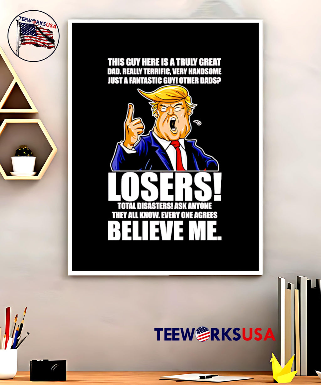 Trump Style Funny Dad - Adult & Kids T-Shirts, Sweatshirts & Hoodies apparel design preview 5