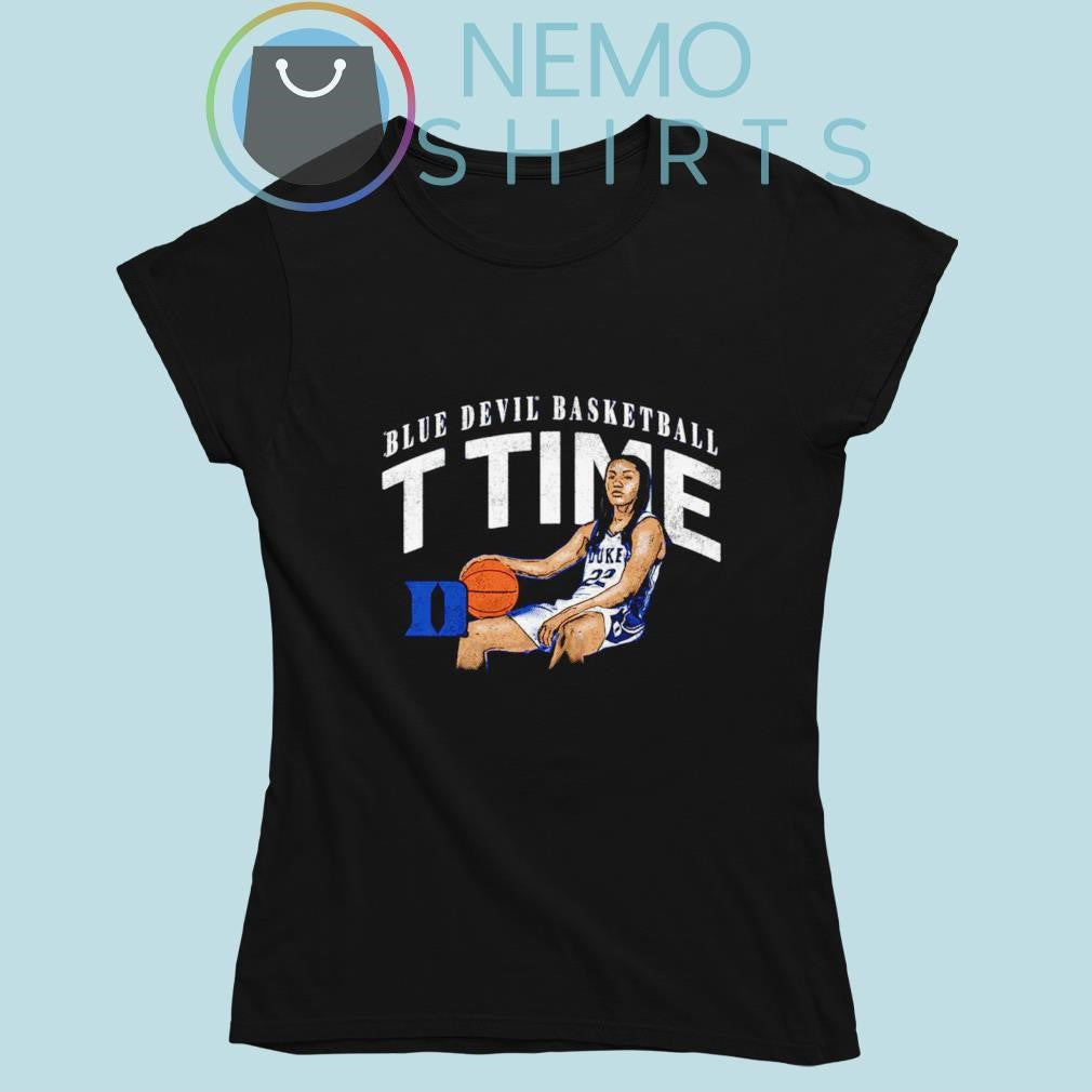 T Time Duke Blue Devils basketball cartoon player - Adult & Kids T-Shirts, Sweatshirts & Hoodies apparel design preview 6