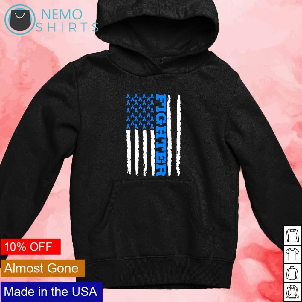 Diabetes awareness fighter USA flag - Adult & Kids T-Shirts, Sweatshirts & Hoodies apparel design preview 4