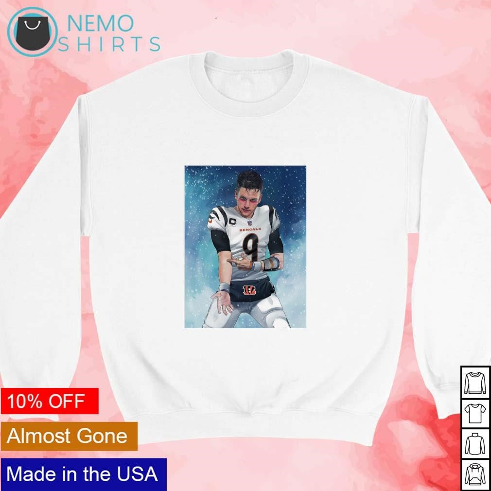 Cincinnati Bengals Joe Burrow Brr ice - Adult & Kids T-Shirts, Sweatshirts & Hoodies apparel design preview 3