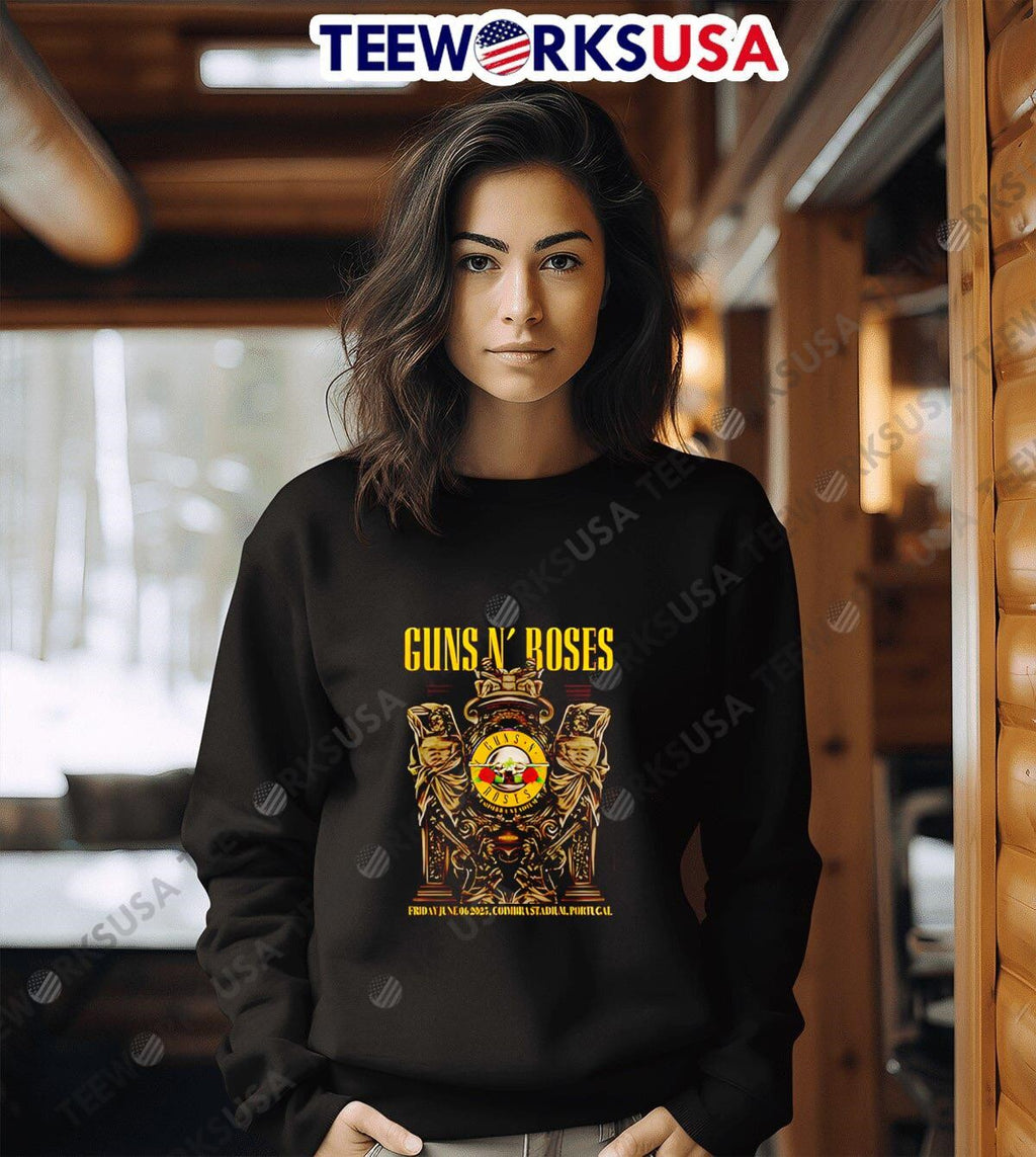 Guns N' Roses Coimbra Stadium Concert 2025 - Adult & Kids T-Shirts, Sweatshirts & Hoodies apparel design preview 6
