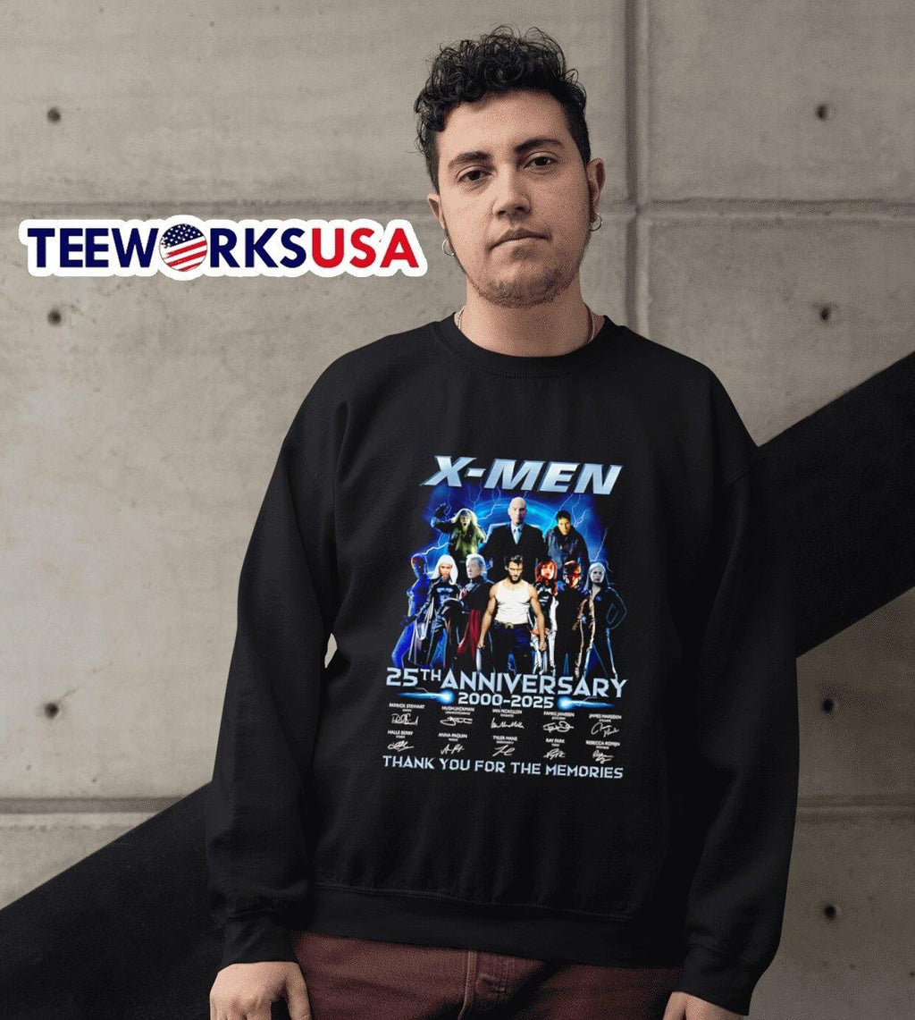 X-Men 25th anniversary 2000 2025 thank you for the - Adult & Kids T-Shirts, Sweatshirts & Hoodies apparel design preview 6