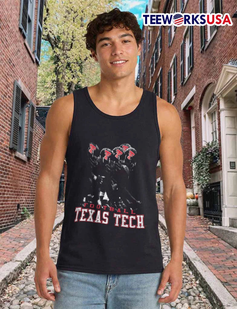 Texas Tech Line Up Football - Adult & Kids T-Shirts, Sweatshirts & Hoodies apparel design preview 6
