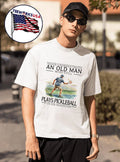 Never Underestimate An Old Man Who Still Plays - Adult & Kids T-Shirts, Sweatshirts & Hoodies apparel design preview 1