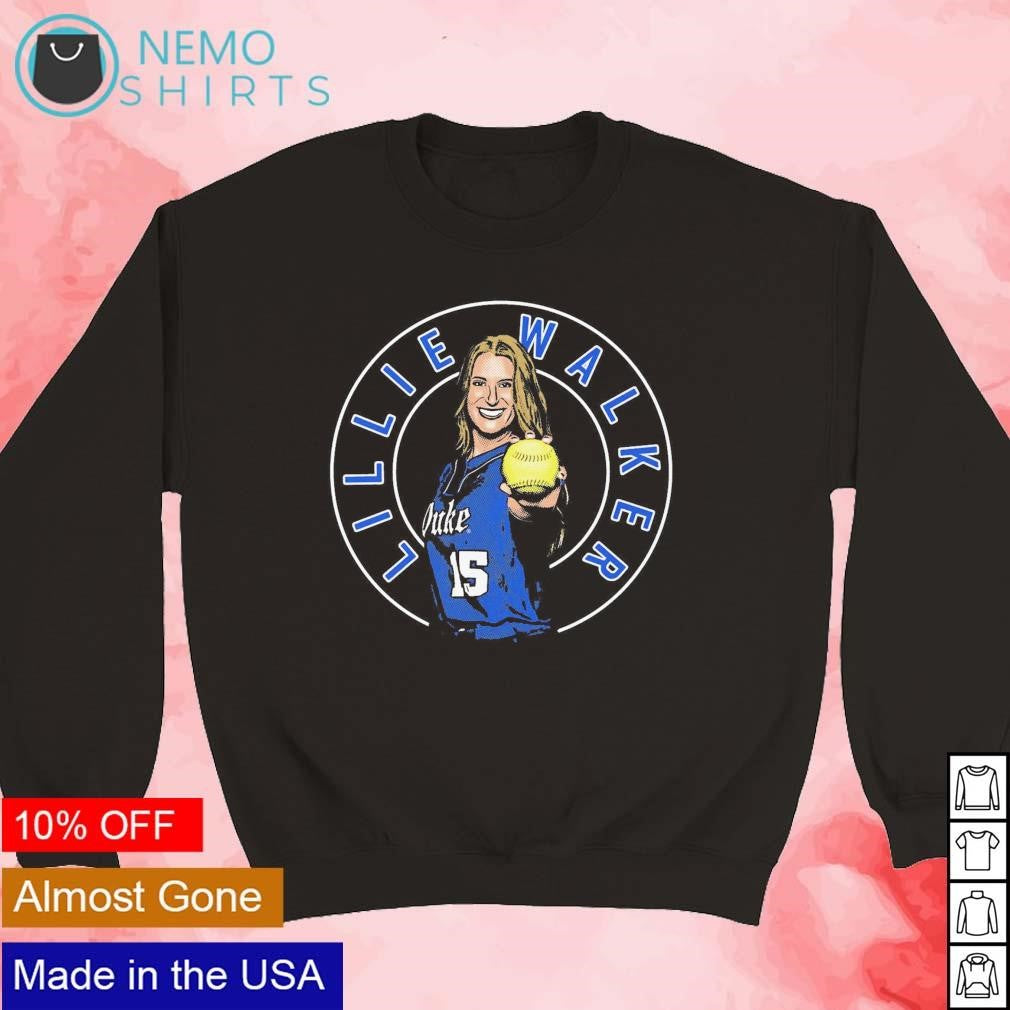 Lillie Walker Duke women's softball cartoon - Adult & Kids T-Shirts, Sweatshirts & Hoodies apparel design preview 5