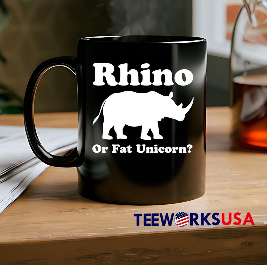 Rhino Or Fat Unicorn - Adult & Kids T-Shirts, Sweatshirts & Hoodies apparel design preview 2