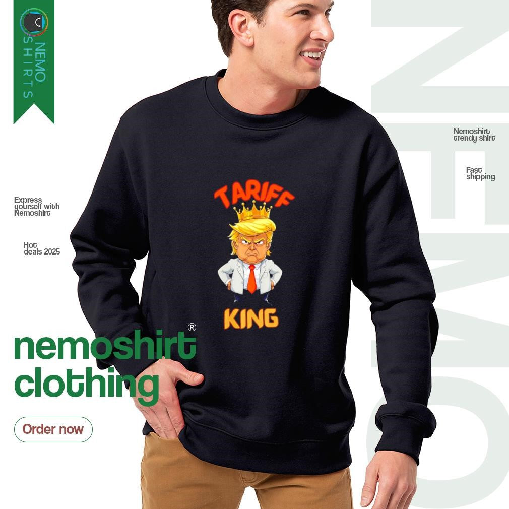 Donald Trump tariff king crown - Adult & Kids T-Shirts, Sweatshirts & Hoodies product image 4