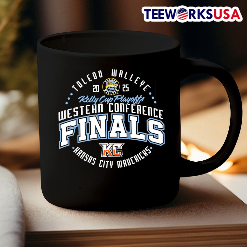 Toledo Walleye 2025 Western Conference Finals circle - Adult & Kids T-Shirts, Sweatshirts & Hoodies apparel design preview 3