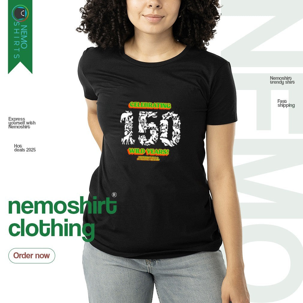 Celebrating 150 wild years Cincinnati Zoo - Adult & Kids T-Shirts, Sweatshirts & Hoodies apparel design preview 3