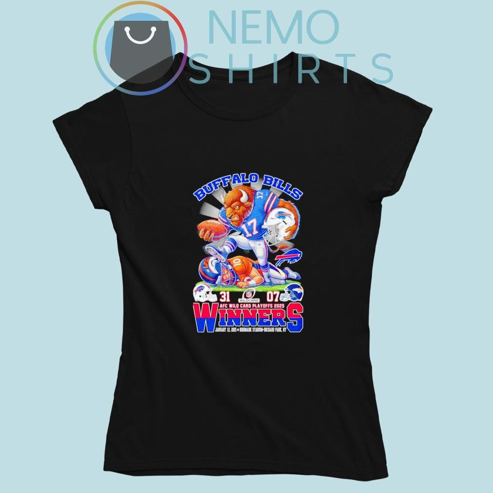 Buffalo Bills defeat Denver Broncos score 31 007 AFC - Adult & Kids T-Shirts, Sweatshirts & Hoodies apparel design preview 5