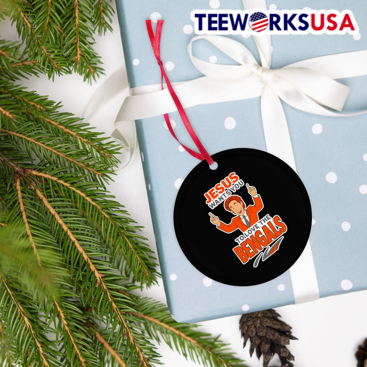Jesus wants you to love the Bengals - Adult & Kids T-Shirts, Sweatshirts & Hoodies apparel design preview 4