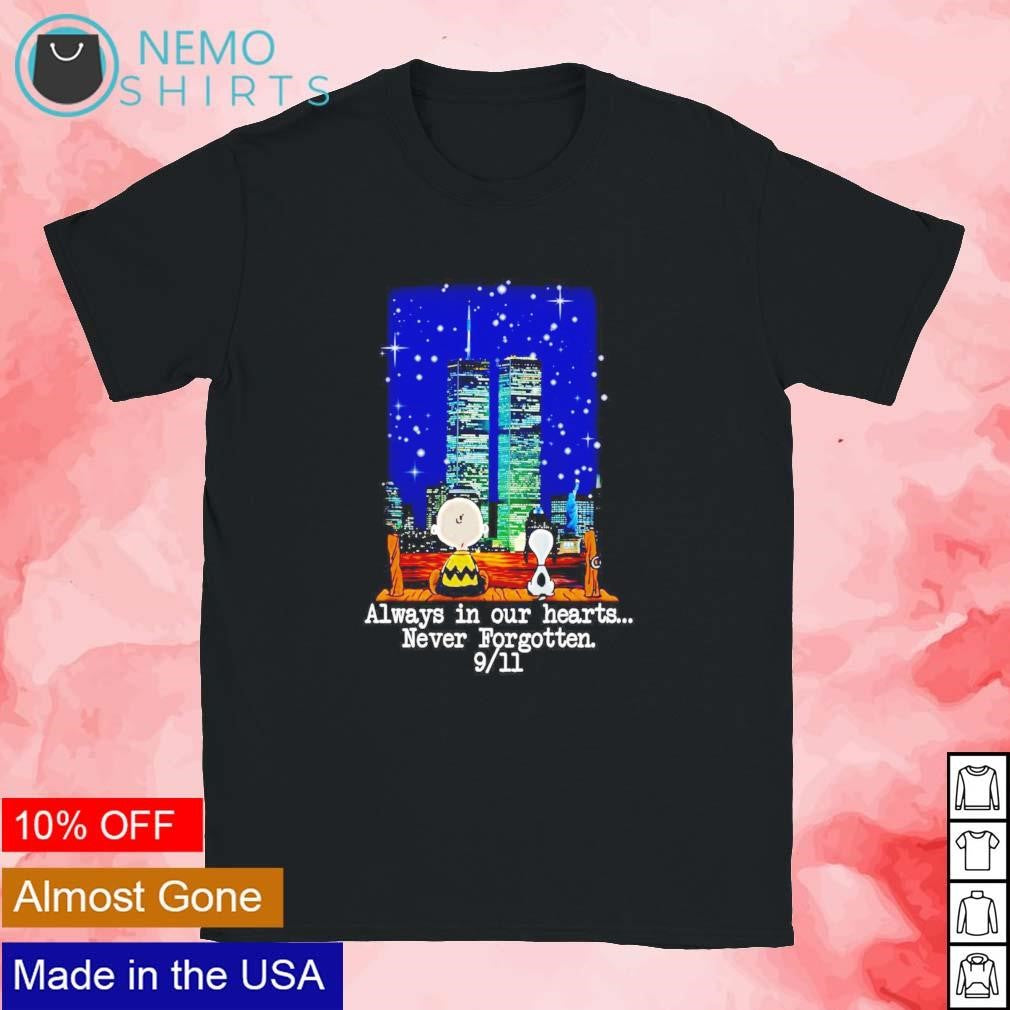 Snoopy Peanuts always in our hearts never forgotten 9 - Adult & Kids T-Shirts, Sweatshirts & Hoodies apparel design preview 1