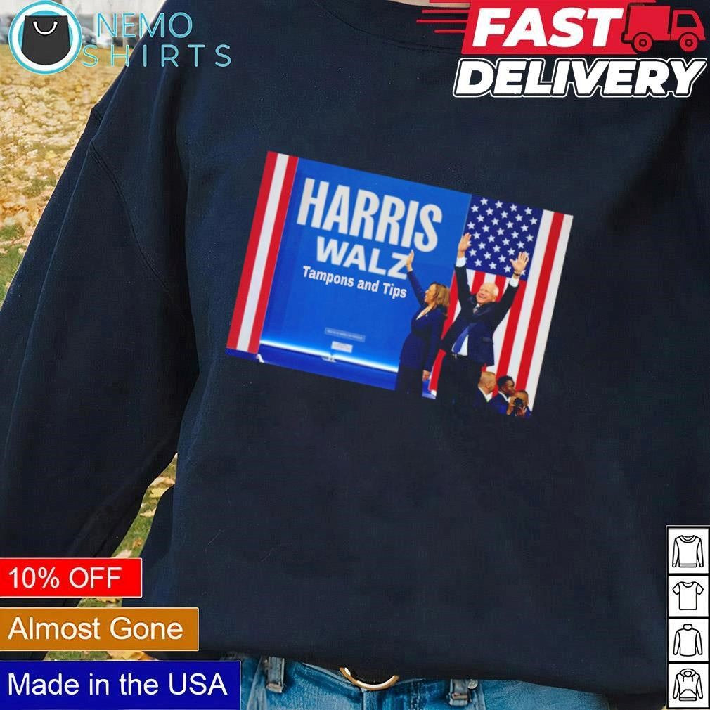Harris and Walz Tampons Tips - Adult & Kids T-Shirts, Sweatshirts & Hoodies apparel design preview 1