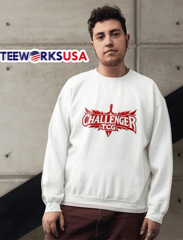 Challenger TCG red sword logo - Adult & Kids T-Shirts, Sweatshirts & Hoodies apparel design preview 6
