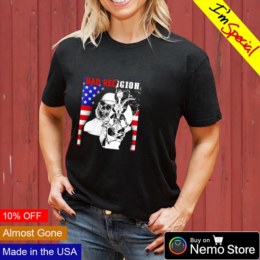 Bad nun Religion American flag - Adult & Kids T-Shirts, Sweatshirts & Hoodies apparel design preview 3