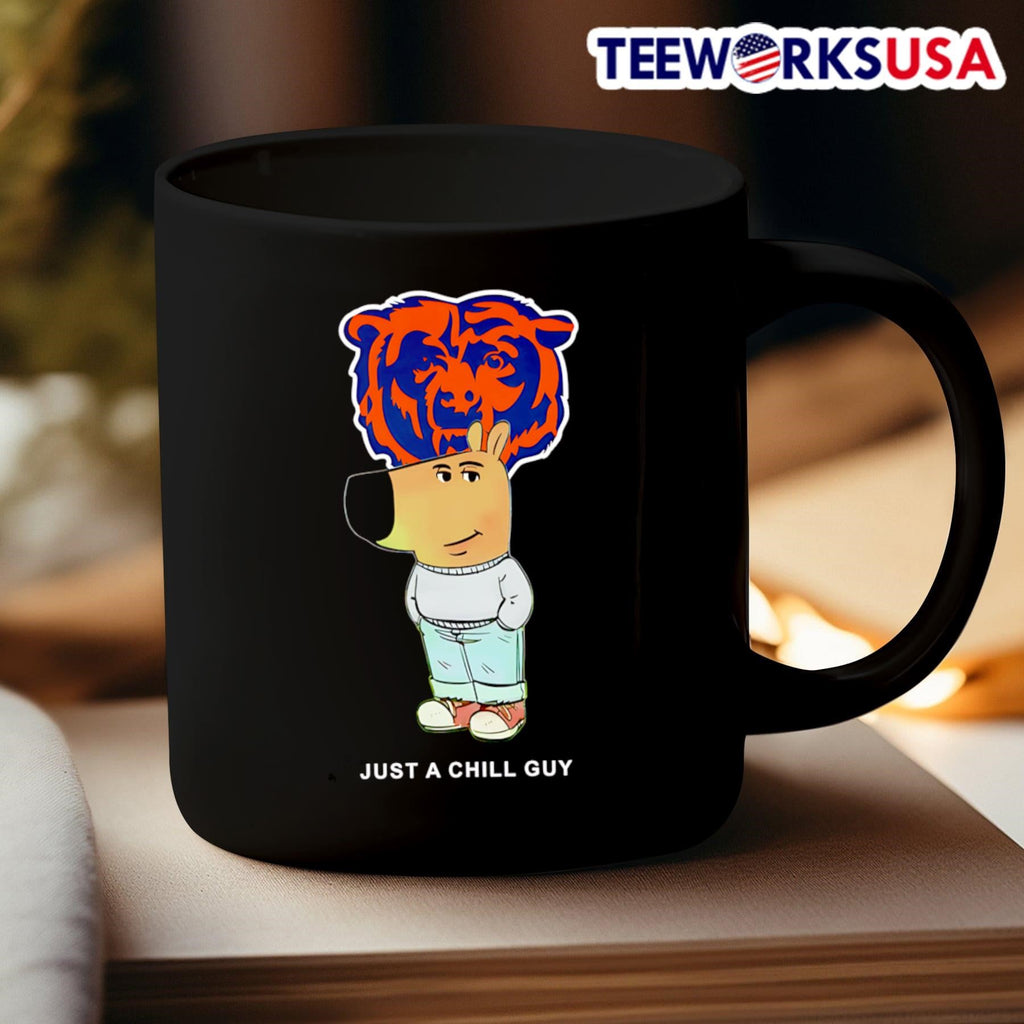 Just a Chill Guy Chicago Bears - Adult & Kids T-Shirts, Sweatshirts & Hoodies apparel design preview 3