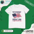 The economy doesn't run on feelings USA flag - Adult & Kids T-Shirts, Sweatshirts & Hoodies apparel design preview 1